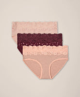 clearance lace waist brief 3-pack
