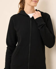 clearance brushed fleece zip hoodie