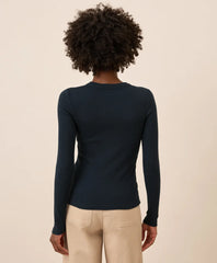 clearance perfect rib crewneck long sleeve tee