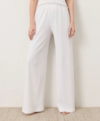 clearance pointelle wide leg pant
