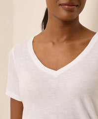 clearance featherweight slub v-neck tee