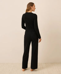 clearance easy rib wide leg lounge pant