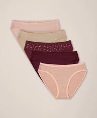 clearance everyday classic fit bikini 5-pack