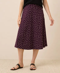 clearance fit & flare midi skirt