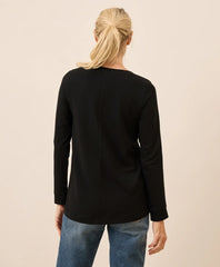 clearance luxe stretch jersey swing long sleeve tee