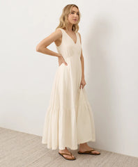 clearance coastal double gauze beach to brunch maxi dress