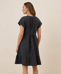 clearance coastal double gauze breezy dress