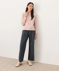 clearance soft-slub essential crewneck long sleeve tee