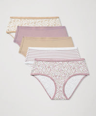 clearance everyday mid rise hipster 5-pack