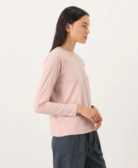 clearance soft-slub essential crewneck long sleeve tee