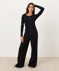 clearance dream rib wide leg lounge pant