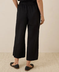 clearance canopy linen blend pleated trouser