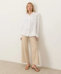 clearance linen relaxed shirt