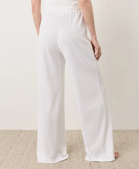 clearance pointelle wide leg pant