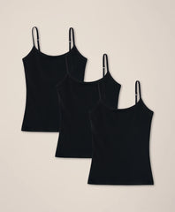 clearance everyday shelf bra long camisole 3-pack