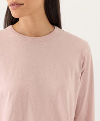 clearance soft-slub essential crewneck long sleeve tee