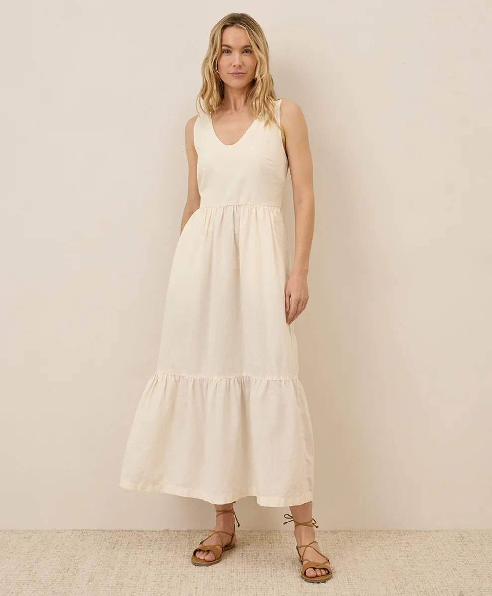 clearance canopy linen blend easy tank dress