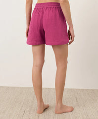 clearance coastal double gauze curved hem short
