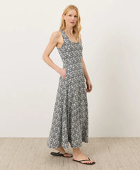 clearance fit & flare open back maxi dress
