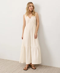 clearance coastal double gauze beach to brunch maxi dress