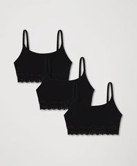 lace modern scoop bralette 3-pack