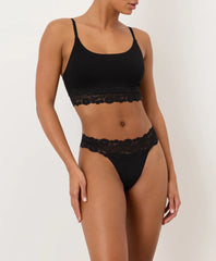 lace waist thong