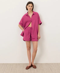 clearance coastal double gauze oversized shirt