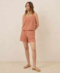 clearance canopy linen blend high-waisted short