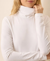 clearance luxe stretch jersey slim turtleneck