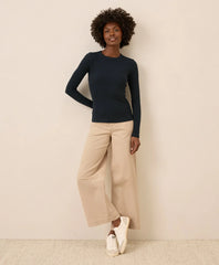 clearance perfect rib crewneck long sleeve tee