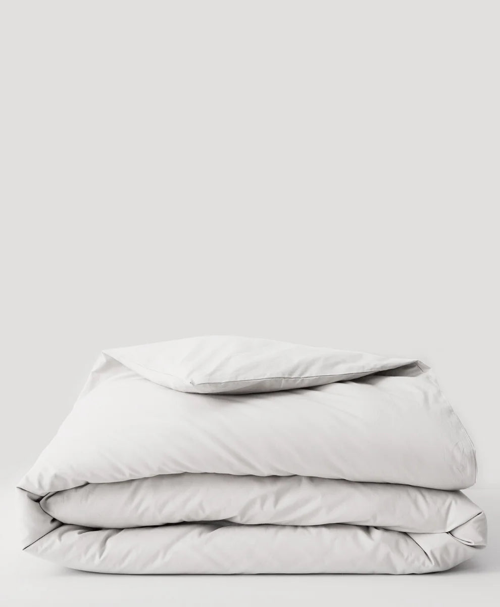 organic cool-air percale duvet cover